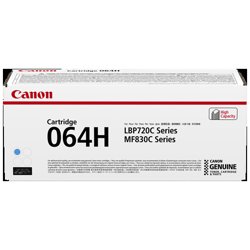 Canon 064H cartuccia toner 1 pz Originale Ciano | Canon 064H. Resa in pagine del toner a colori: 10400 pagine, Colori di stampa: Ciano, Quantità per pacco: 1 pz | Codici OEM: 064 hc, 064 hc