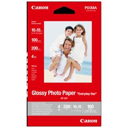 Canon Carta fotografica lucida GP-501 4x6" - 100 fogli | Canon Carta Bianco 0775B003 GP-501 carta fotografica, 10 x 15 cm, 210 g/m&sup2;, 100 pagine, glossy | Canon Carta fotografica lucida GP-501 4x6" - 100 fogli. Tipo rifinitura: Lucida, Peso medio: 210 g/m&sup2;, Fogli per pacco: 100 fogli. Larghezza: 100 mm, Altezza: 150 mm