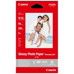 Canon Carta fotografica Glossy GP-501 4x6" - 50 fogli | Canon Carta Bianco 0775B081 GP-501 Carta fotografica Glossy GP-501 4x6" - 50 fogli | Canon Carta fotografica Glossy GP-501 4x6" - 50 fogli. Tipo rifinitura: Lucida, Peso medio: 200 g/m&sup2;, Tecnologia di stampa: Ad inchiostro. Larghezza: 102 mm, Altezza: 152 mm