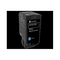 Lexmark 74C2SC0 cartuccia toner 1 pz Originale Ciano | Lexmark 74C2SC0. Resa in pagine del toner a colori: 7000 pagine, Colori di stampa: Ciano, Quantit&agrave; per pacco: 1 pz