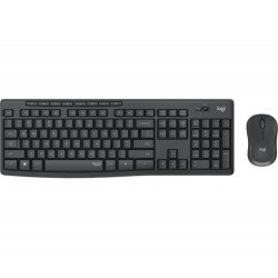 Logitech MK295 Silent Wireless Combo tastiera Mouse incluso USB QWERTZ Tedesco Grafite | Logitech Accessori per computer nero 920-009794 MK295 - Tastatur