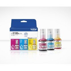 Brother BTD180CLVAL ricarica di inchiostro per stampante Originale | Brother Multipack ciano / magenta / giallo BTD-180 BTD180CLVAL ~15000 pagine