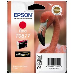 Epson Flamingo Cartuccia Rosso | Epson Flamingo Cartuccia Rosso. Tipo di inchiostro a colori: Inchiostro a base di pigmento, Volume dell'inchiostro a colori: 11,4 ml, Quantit&agrave; per pacco: 1 pz | Codici OEM: c13t08774010, C13T08774010
