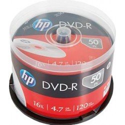 HP Accessori per computer DME00025 | HP Accessori per computer DME00025 DVD-R 4.7GB/120Min/16x Cakebox (50 Disc)