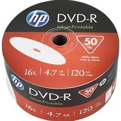 HP Accessori per computer DME00070WIP | HP Accessori per computer DME00070WIP DVD-R 4.7GB/120Min/16x Bulk Pack (50 Disc)