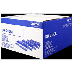 Brother DR-230CL tamburo per stampante Originale | Brother Tamburo differenti colori DR-230CL ~15000 pagine Kit tamburo, bk/c/m/y | Brother DR-230CL. Tipo: Originale, Compatibilità: HL-3040CN HL-3070CW DCP-9010CN MFC-9120CN MFC-9320CW, Produzione pagine: 15000 pagine. Peso dell'imballo: 2,24 kg. Dimensioni imballo (LxPxA): 380 x 285 x 220 mm