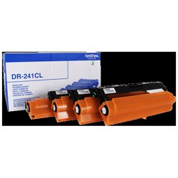 Brother DR-241CL tamburo per stampante Originale | Brother Tamburo differenti colori DR-241CL ~15000 pagine Kit tamburo, bk/c/m/y | Brother DR-241CL. Tipo: Originale, Compatibilità: Brother HL-3140/HL-3150/HL-3170, DCP-9020CDW MFC-9140CDN, MFC-9330CDW, MFC-9340CDW, Produzione pagine: 15000 pagine. Larghezza imballo: 384 mm, Profondità imballo: 360 mm, Altezza imballo: 217 mm