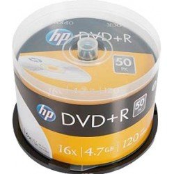 HP Accessori per computer DRE00026 | HP Accessori per computer DRE00026 DVD+R 4.7GB/120Min/16x Cakebox (50 Disc)