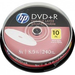 HP Accessori per computer DRE00060WIP | HP Accessori per computer DRE00060WIP DVD+R DL 8.5GB/240Min/8x Cakebox (10 Disc)
