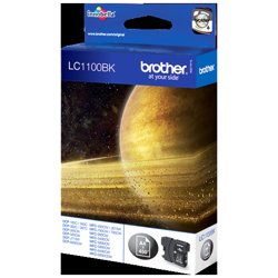 Brother LC-1100BK Black Ink Cartridge cartuccia d'inchiostro 1 pz Originale Nero | Brother Cartuccia d'inchiostro nero LC1100BK LC-1100 ~450 pagine | Brother LC-1100BK Black Ink Cartridge. Tipo di inchiostro nero: Inchiostro a base di pigmento, Quantit&agrave; per pacco: 1 pz, Resa in pagine dell'inchiostro a colori: 450 pagine