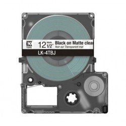 Epson C53S672065 etichetta per stampante Nero Trasparente | Codici OEM: lk4tbj, LK-4TBJ