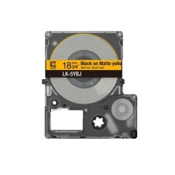 Epson C53S672074 nastro per etichettatrice Nero su giallo | Codici OEM: lk4ybj, LK-4YBJ