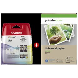 Canon Value Pack nero / differenti colori / bianco fumo PG-510CL-511 MCVP | Codici OEM: pg510 cl511 mcvp, PG-510 CL-511 MCVP
