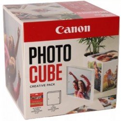Canon 2311B075 carta fotografica Rosa Lucida | Canon Value Pack Rosa PP-201 5x5 Photo Cube Creative Pack + 13x13 cm Fotopapier 40 Blatt | Codici OEM: pp201 5 x 5 photo cube creative pack white pink, PP-201 5 x 5 Photo Cube Creative Pack White Pink