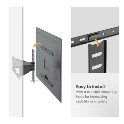 STAFFA TV/MONITOR 43/90 BK NEW MAX 50KG MAX VESA 600*400 TILT | Codici OEM: 179911883, 17991188-3