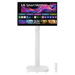 LG Swing 32U889SA Schermo Personale 32" 4K Touch, base con rotelle, webOS | Codici OEM: 32u889saw, 32U889SA-W