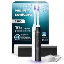 Philips Sonicare serie 6500 Spazzolino Elettrico Sonico con base di ricarica e custodia, 3 livelli di intensit&agrave;, sensore di pr | Codici OEM: hx7419/01, HX7419/01