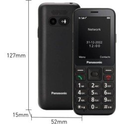 TELEFONO CELLULARE SENIOR 4G 2,4FUNZ SOS FOTOC 1,2MP NERO | Codici OEM: kxtu250exb, KX-TU250EXB