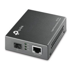TP-Link MC220L convertitore multimediale di rete 1000 Mbit/s Modalit&agrave; multipla, Modalit&agrave; singola Nero