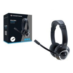 Conceptronic POLONA02B cuffia e auricolare Cablato A Padiglione Gaming Nero