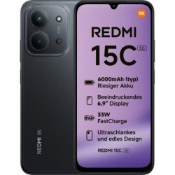 SM XIAOMI REDMI 15C BLACK ITA 5G 6,9 4+128GB DS MIDNIGHTBLACK | Codici OEM: xiaredmi15c128bk5g, XIAREDMI15C128BK5G