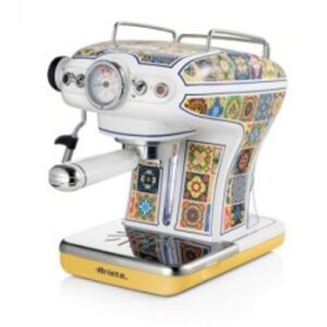 Ariete Ariete 1389 Macchina da caff&egrave; Positano, 850W, Capacit&agrave; serbatoio 0,9L, Filtro &frac12; tazze, Vassoio raccogli goccia, Cappuccinato | Codice a barre: 8003705122857.0