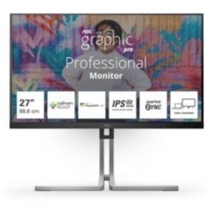 Aoc AOC Q27U3CV Monitor PC 68,6 cm (27") 2560 x 1440 Pixel Quad HD LCD Nero | Codice a barre: 4038986182065.0